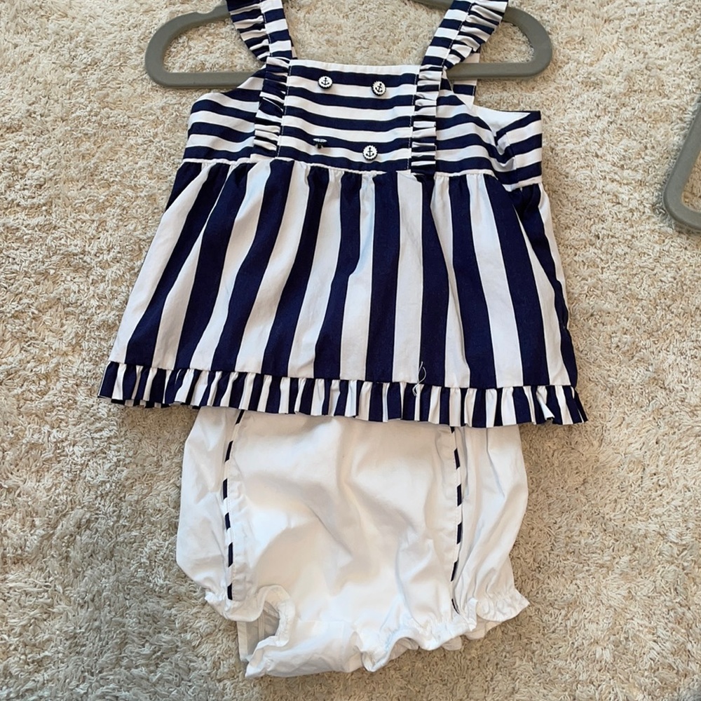Janie and Jack 2 piece nautical outfit